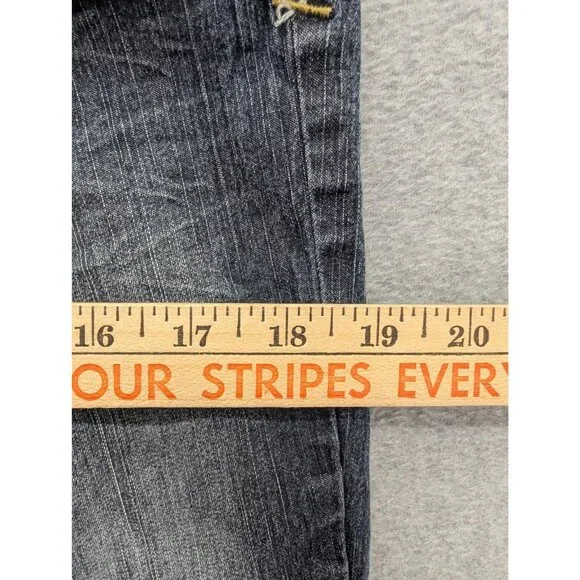 Angels Jeans Juniors 13 Blue Dark Wash Low Rise Skinny Stretch Embroidered - Picture 5 of 14